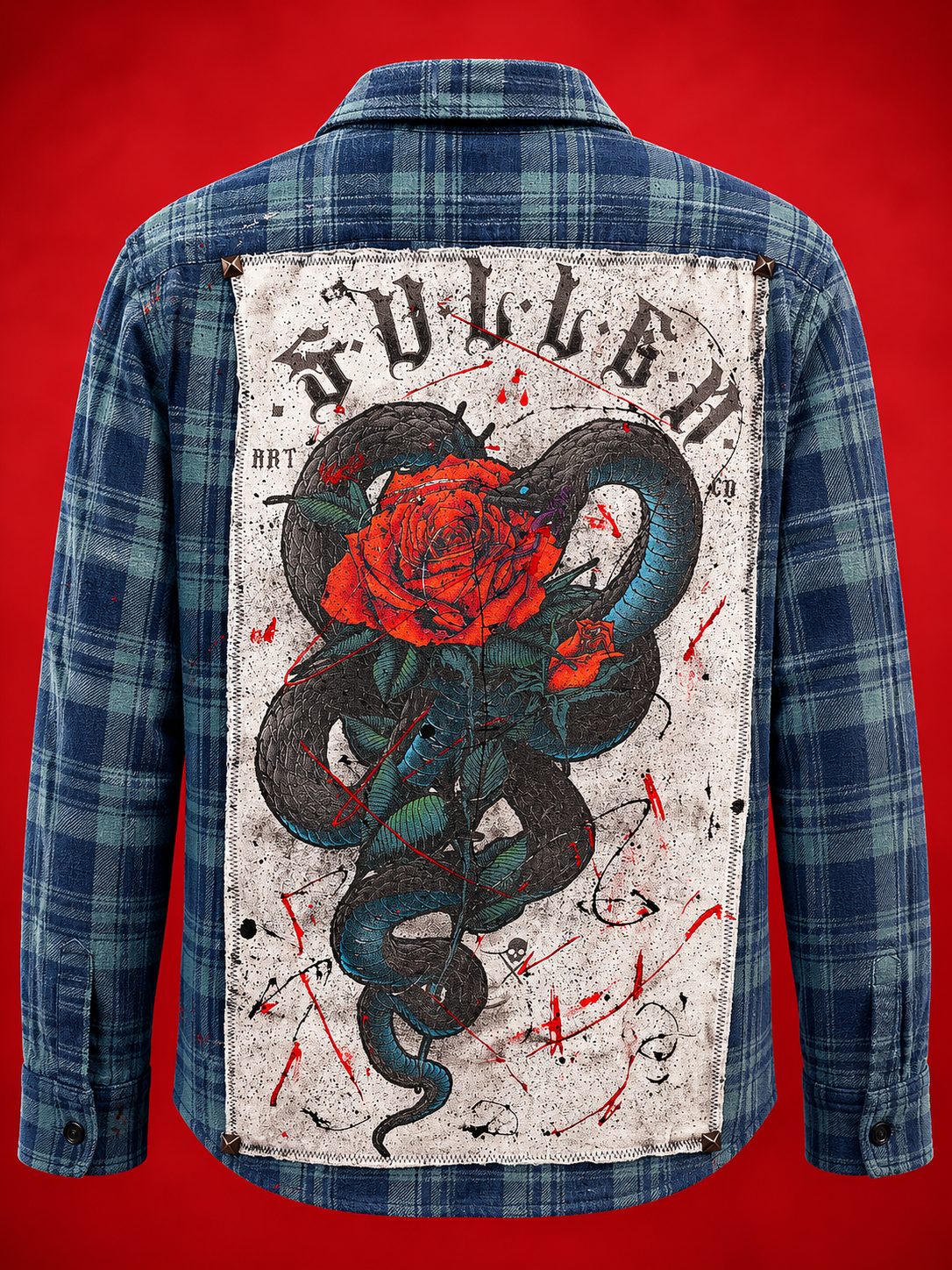 Broken Bandit x Sullen - “Vernon Rose” Vintage Unisex Flannel