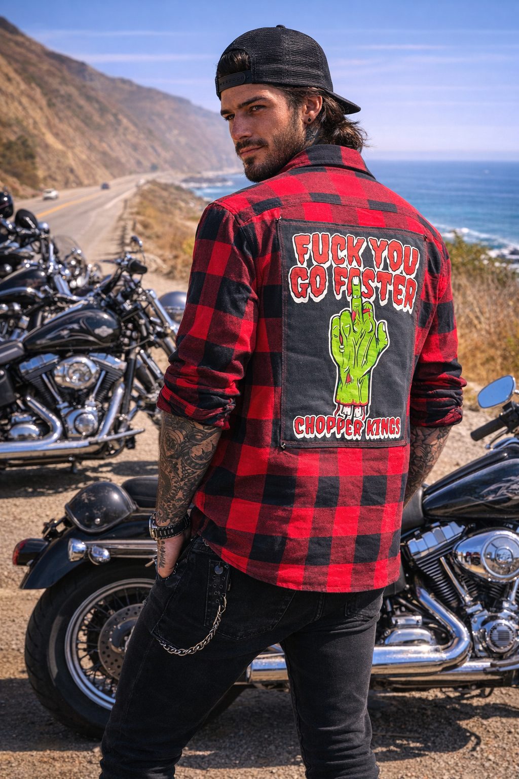 Chopper Kings Go Faster Flannel Unisex