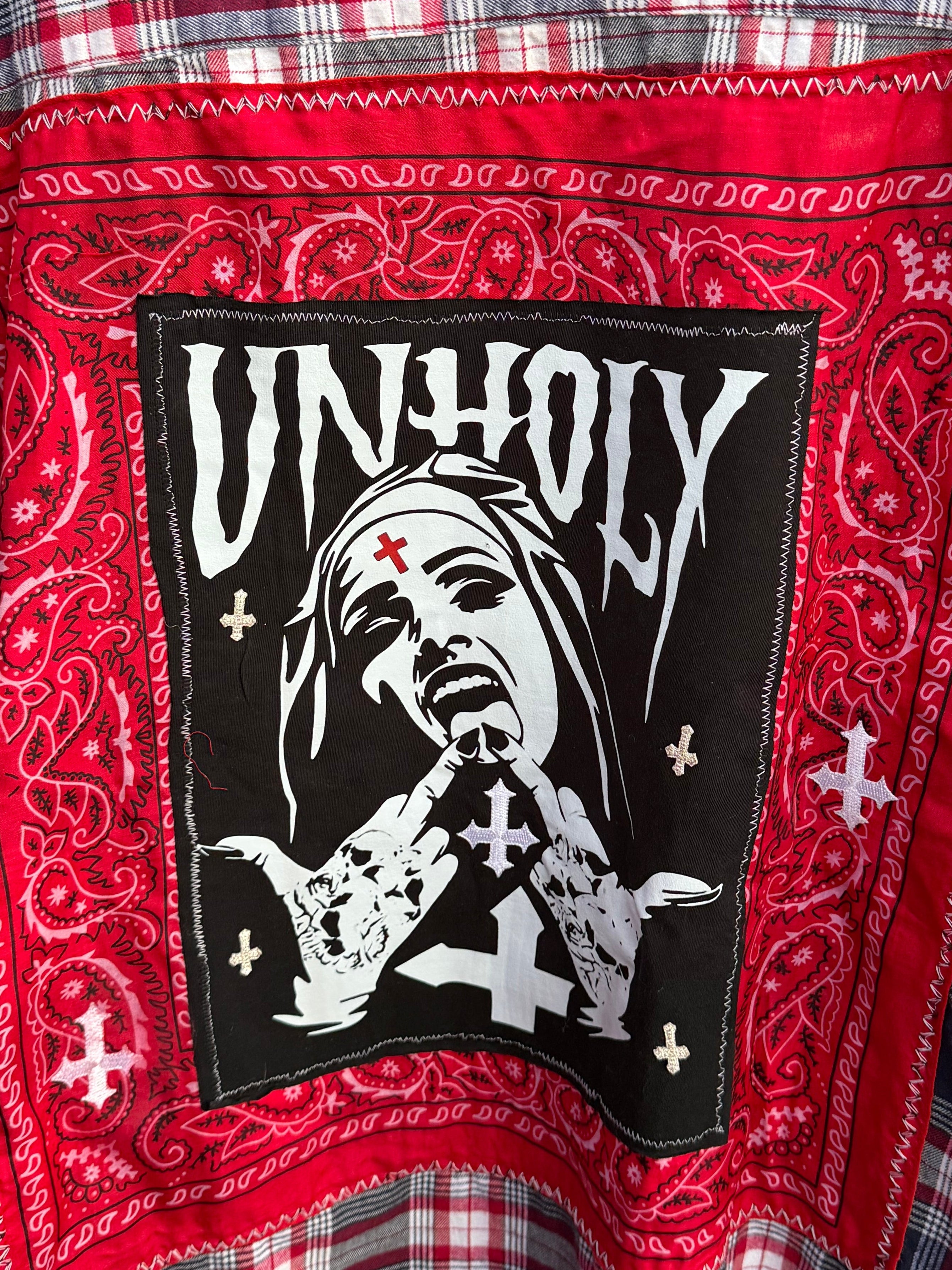 “Unholy Reverence” Unisex Flannel