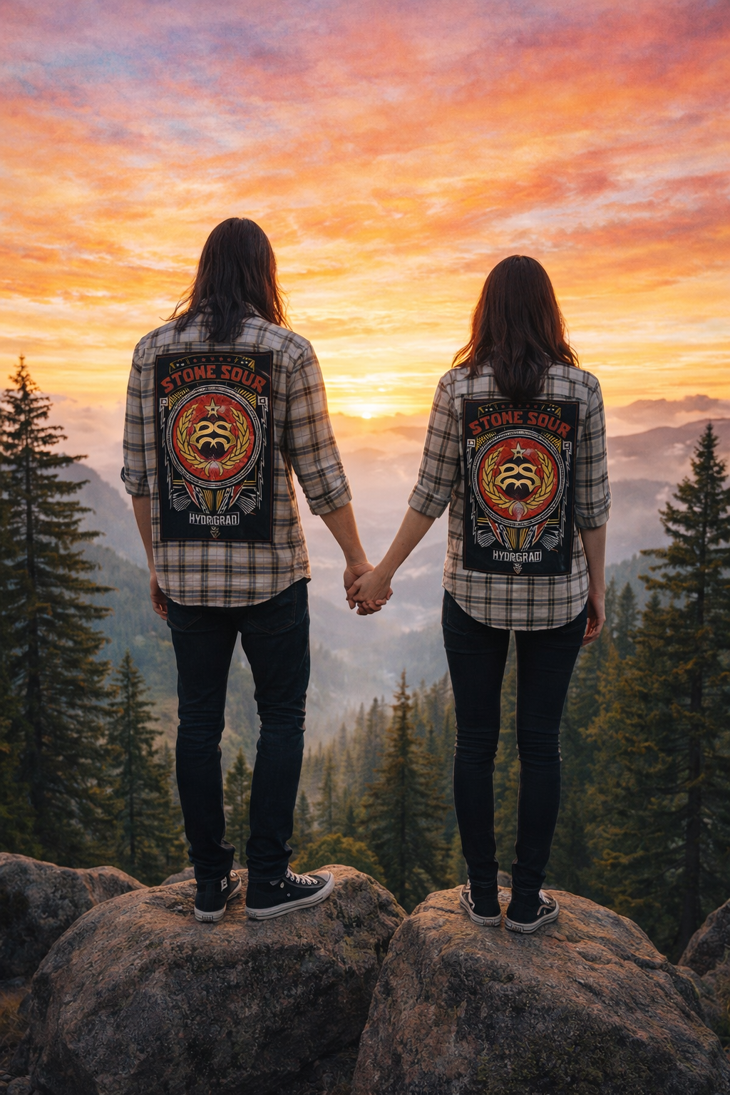 “Scarlet Static” Stone Sour Vintage Unisex Flannel