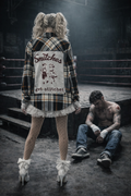 Snitches Get Stitches – One-of-One Studded Unisex Flannel