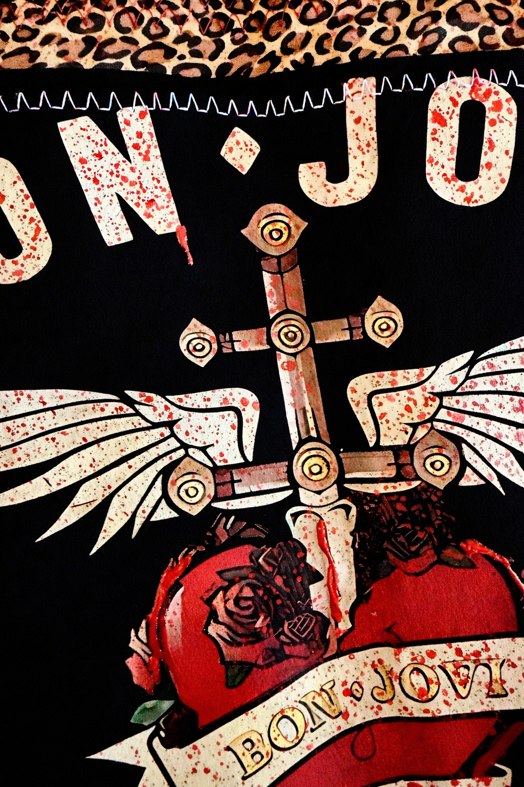 Bad Medicine - Bon Jovi Studded Hooded Flannel