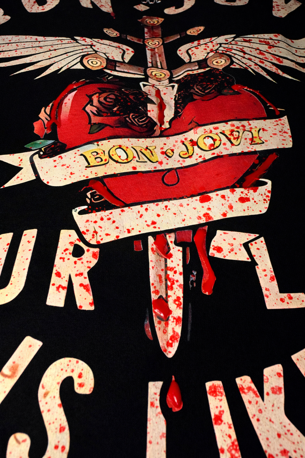 Bad Medicine - Bon Jovi Studded Hooded Flannel