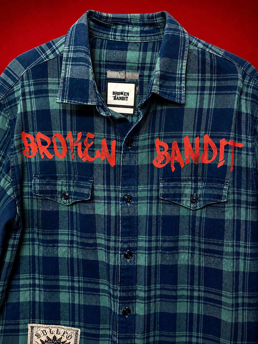 Broken Bandit x Sullen - “Vernon Rose” Vintage Unisex Flannel