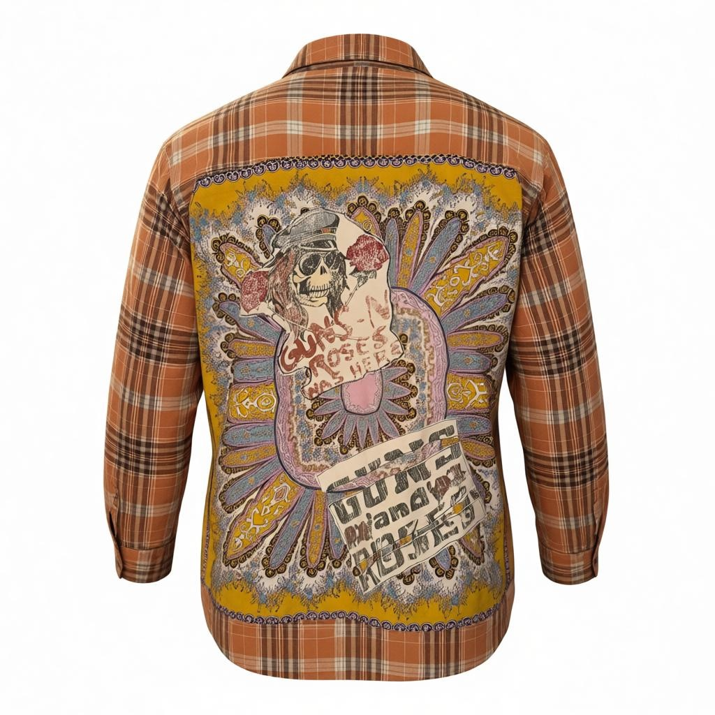 “Guns, Roses & Bandits” Unisex Flannel
