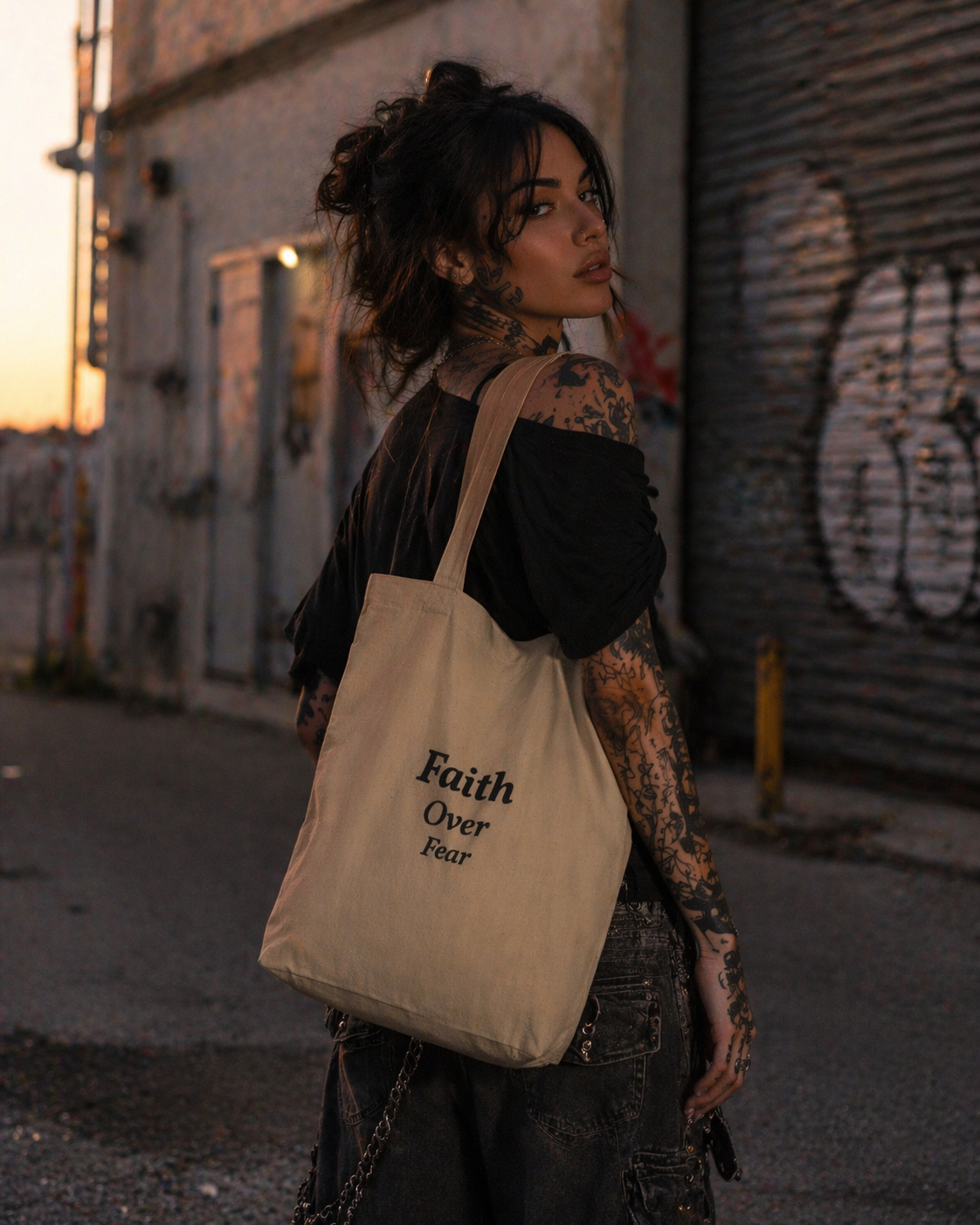 Faith Over Fear - Eco Tote Bag