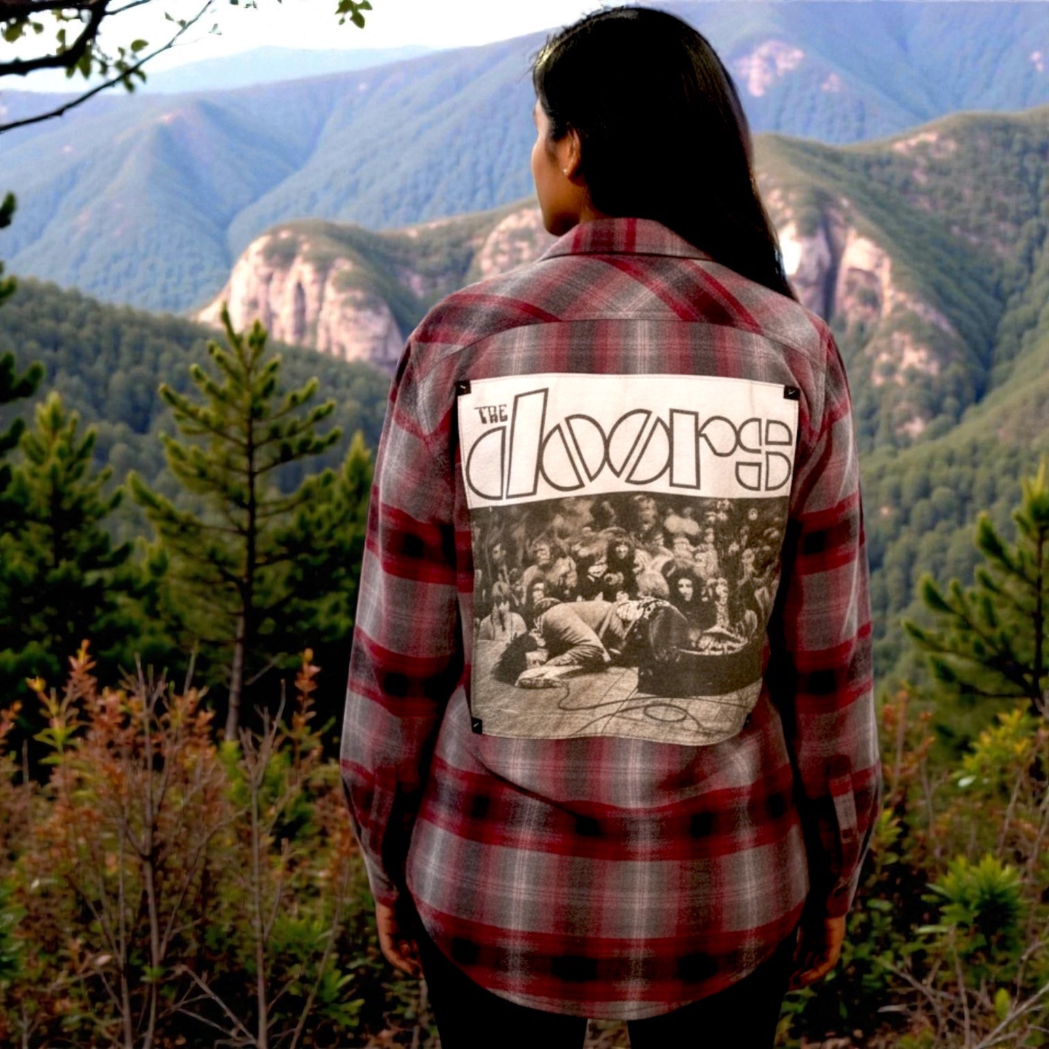 “Riders on the Storm” Reworked Doors Unisex Flannel
