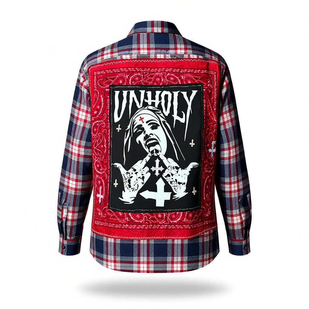“Unholy Reverence” Unisex Flannel