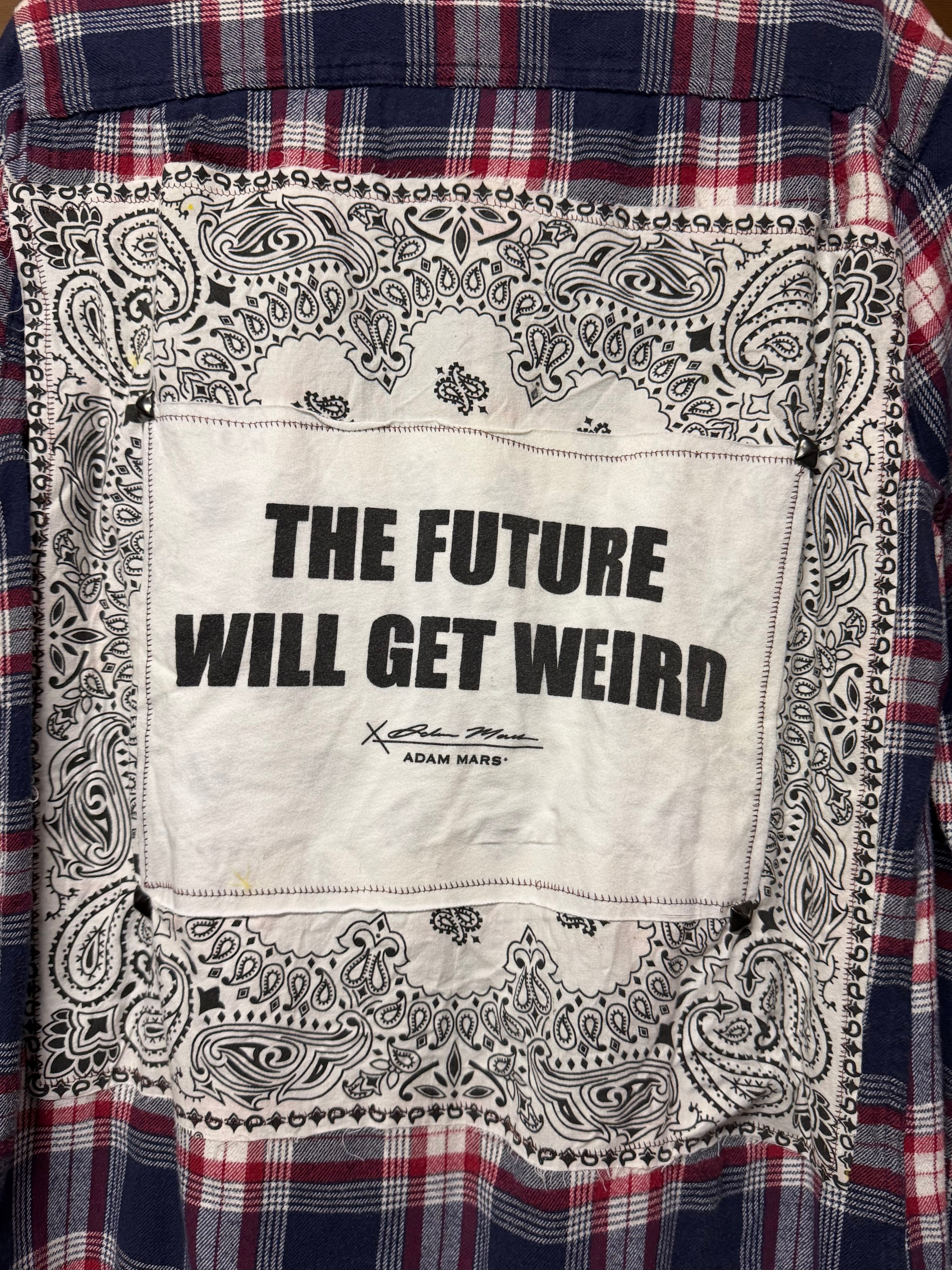“The Future Will Get Weird” Unisex Flannel