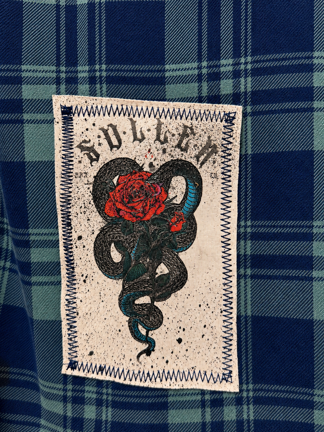 Broken Bandit x Sullen - “Vernon Rose” Vintage Unisex Flannel