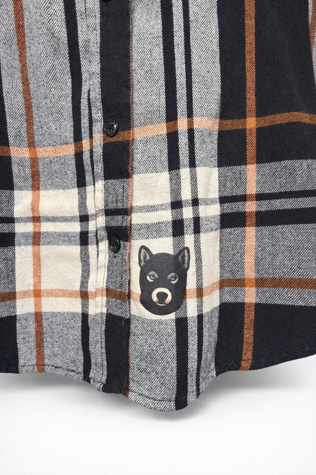 Snitches Get Stitches – One-of-One Studded Unisex Flannel