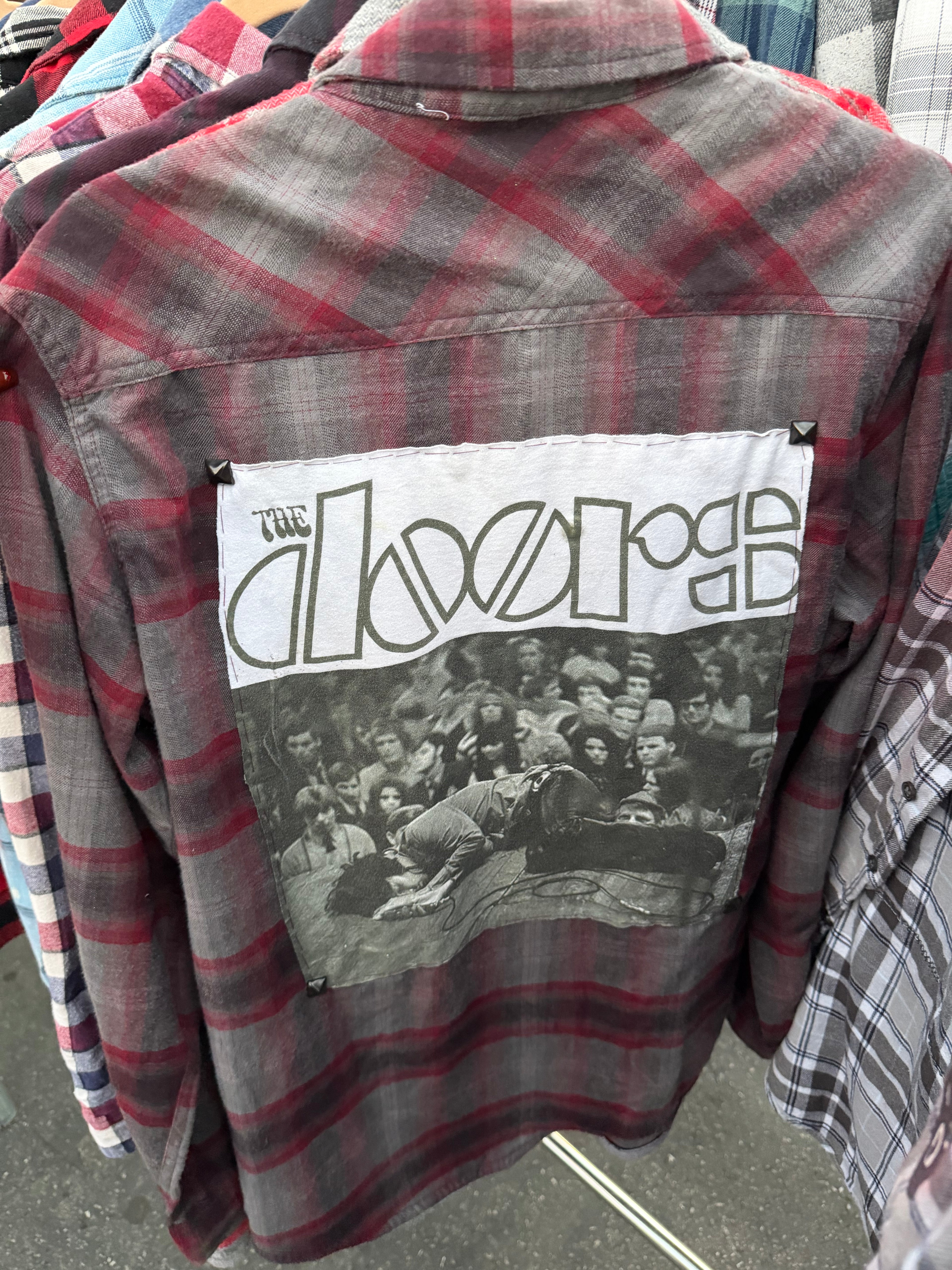 “Riders on the Storm” Reworked Doors Unisex Flannel