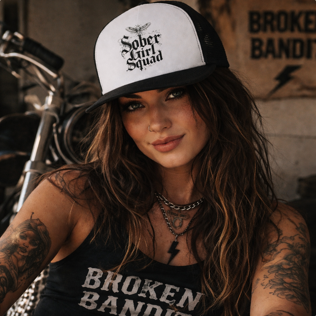 Sober Girl Squad Trucker Cap