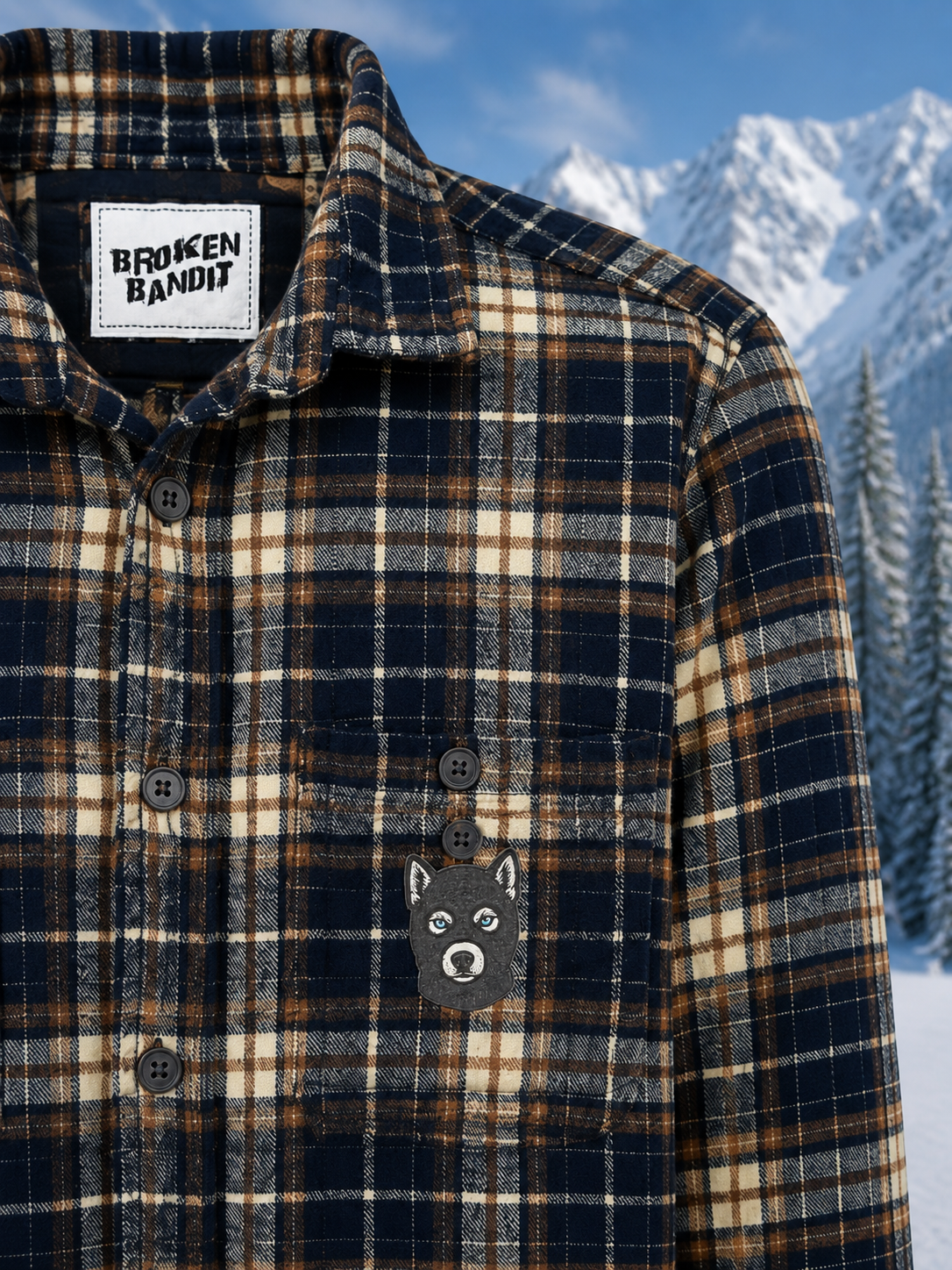 “Savage Shredder” Vintage Mammoth Mountain Upcycled Flannel