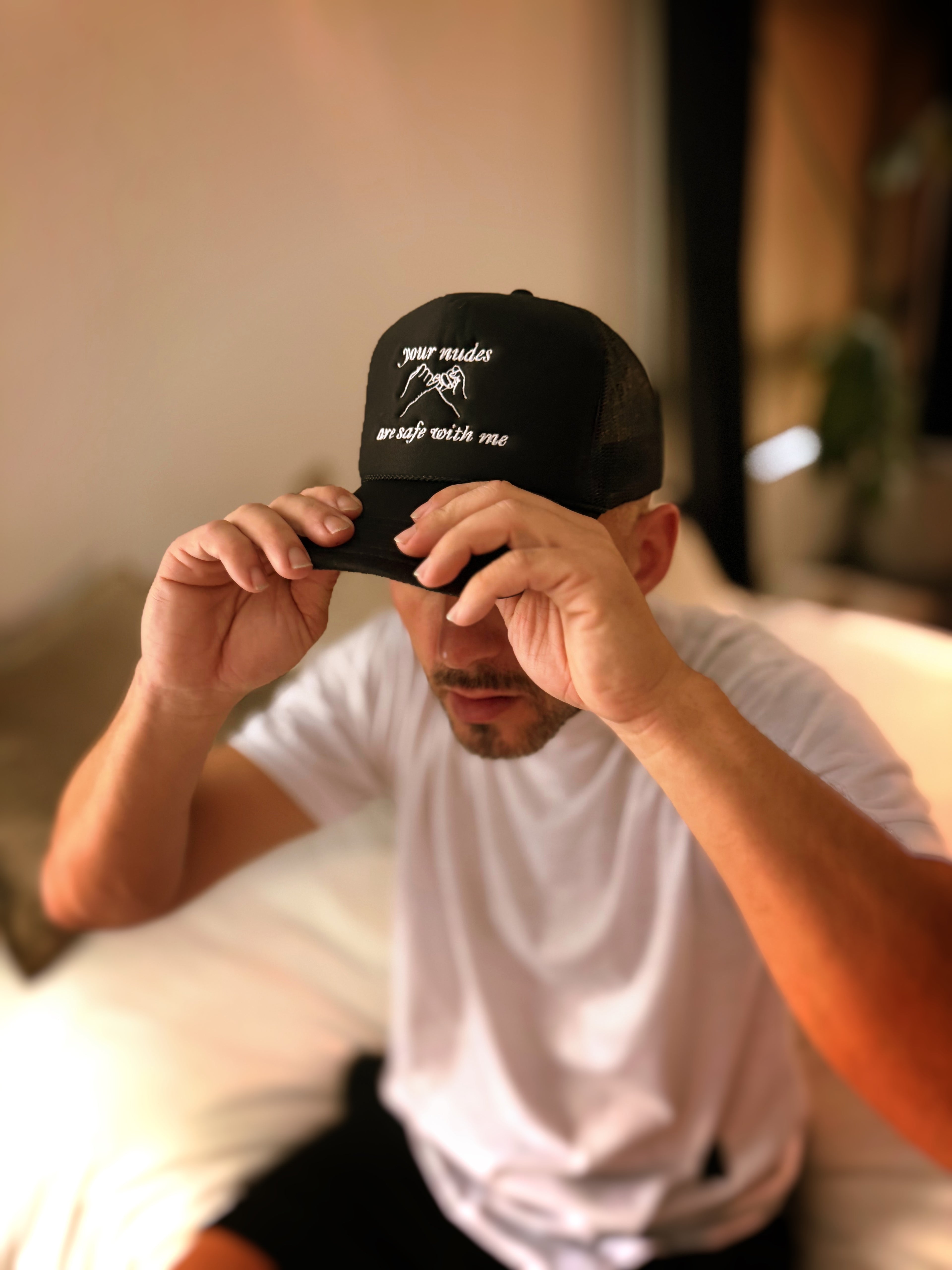 Safe Secrets Trucker Hat – Pinky Promise Edition
