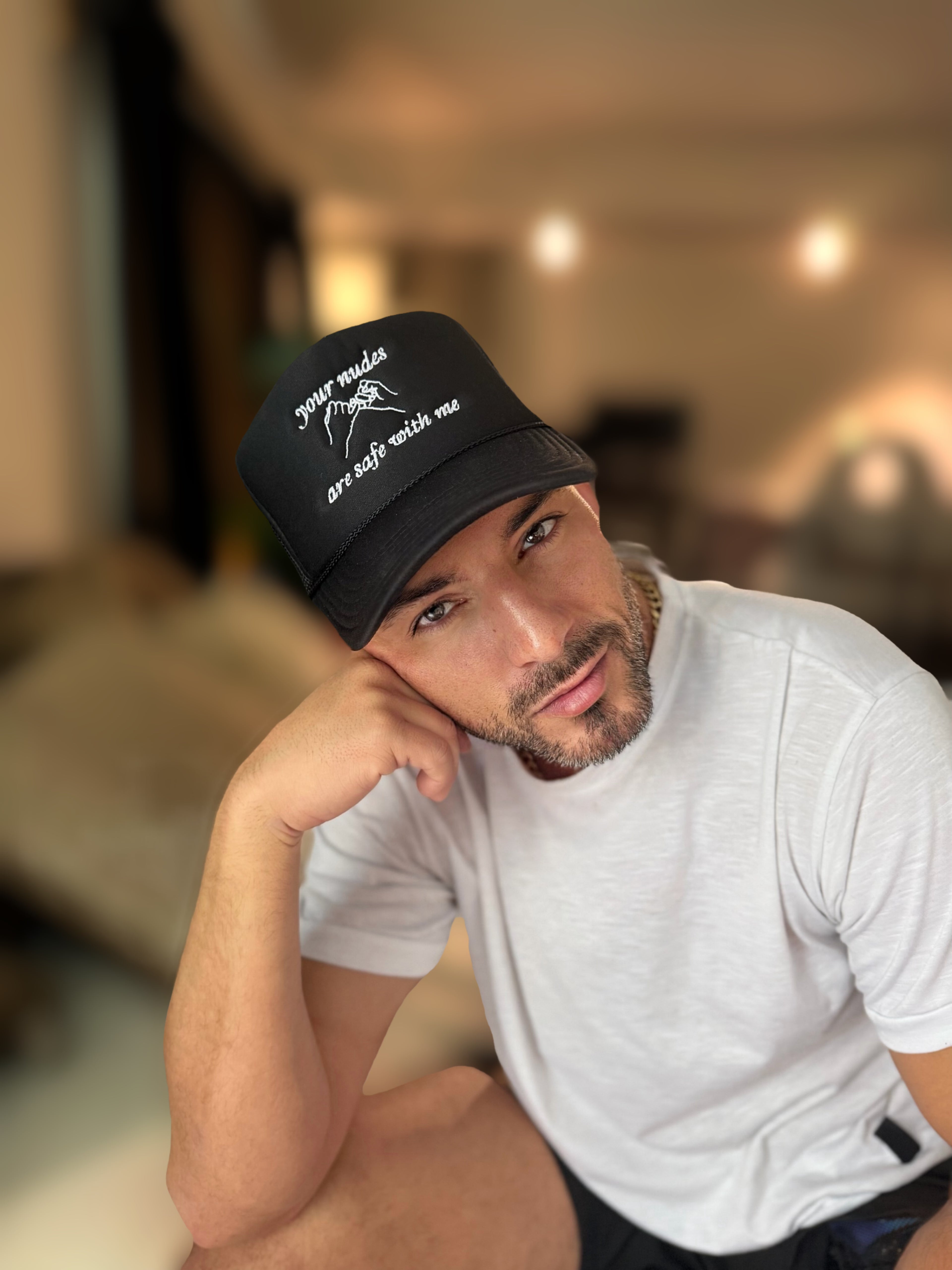 Safe Secrets Trucker Hat – Pinky Promise Edition