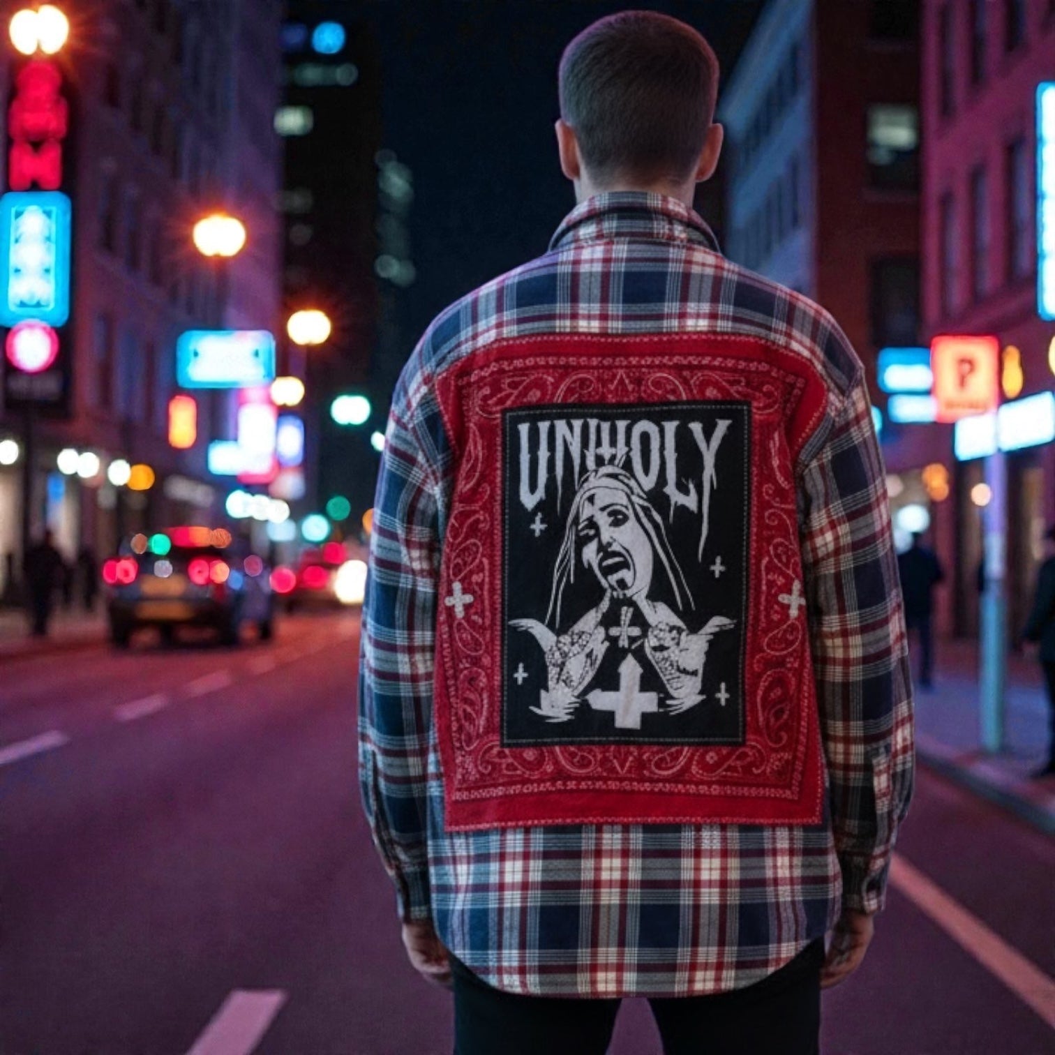 “Unholy Reverence” Unisex Flannel