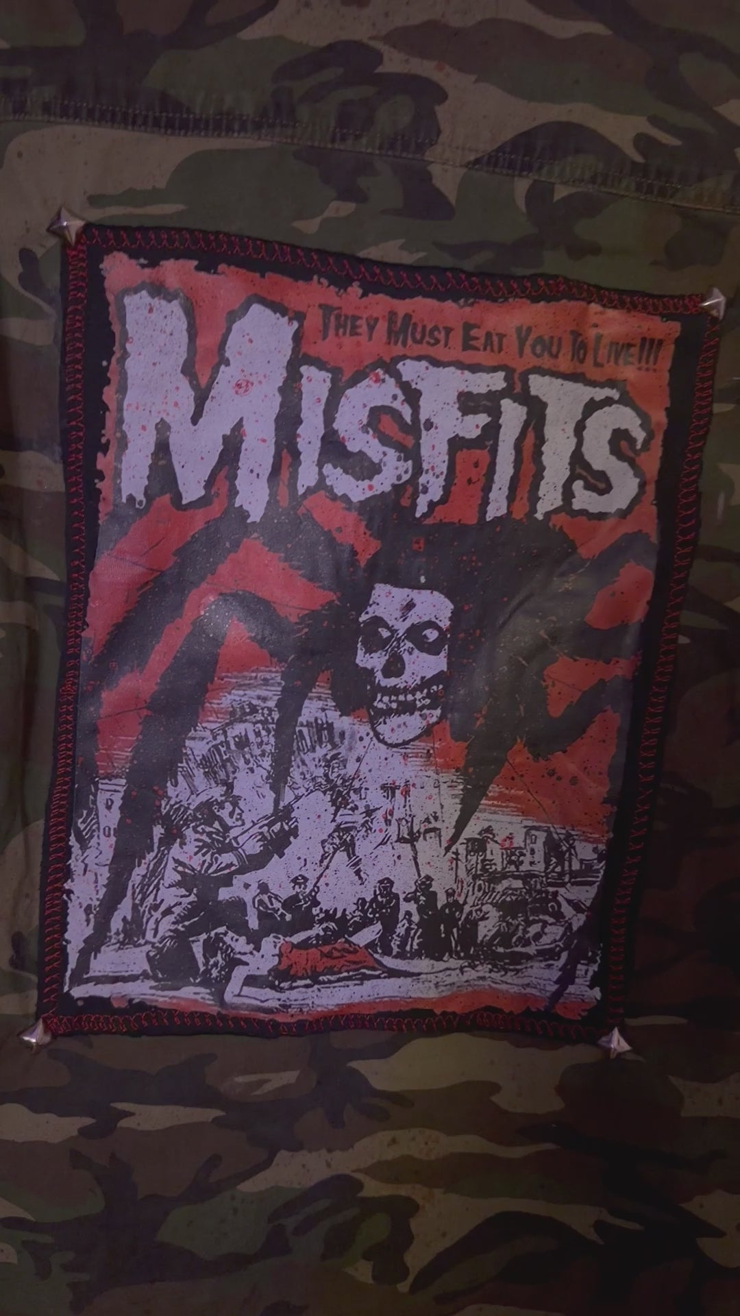 They Must Eat You to Live - Men’s Misfits Camo Punk Jacket