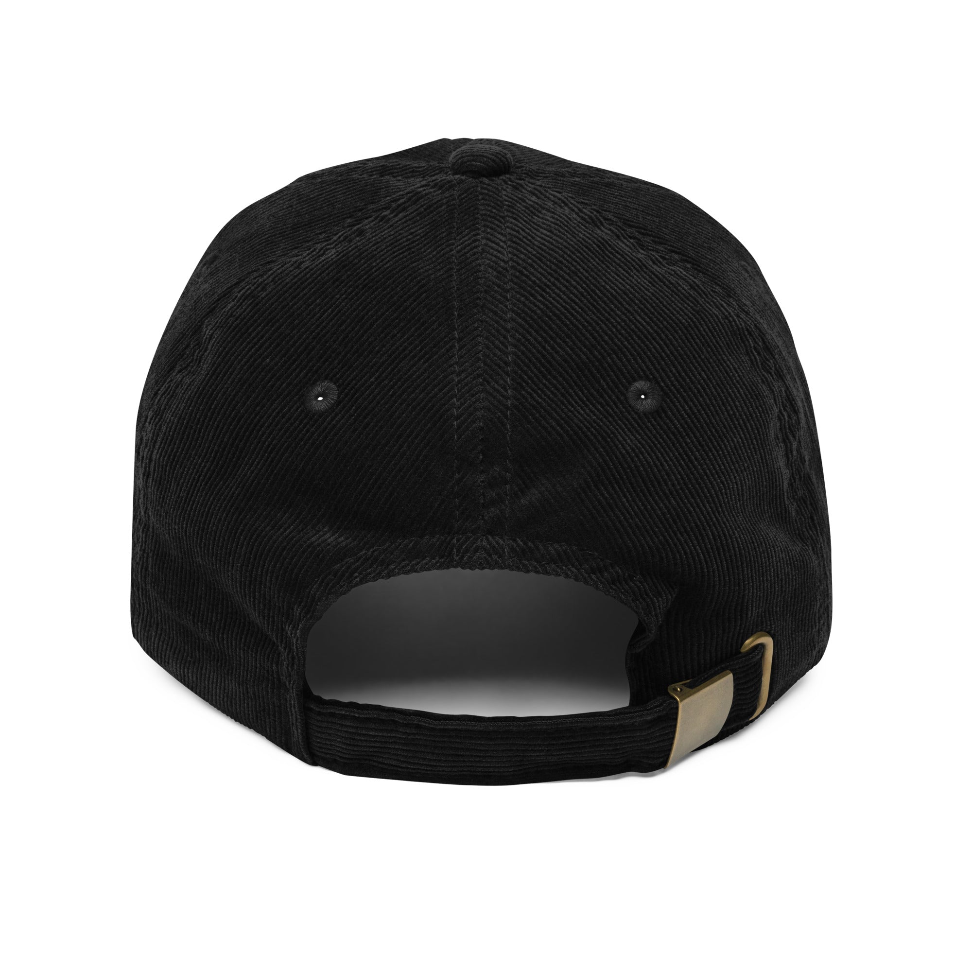 Back view of the King Status - Vintage Corduroy Cap showcasing the soft cotton corduroy fabric and adjustable strap.